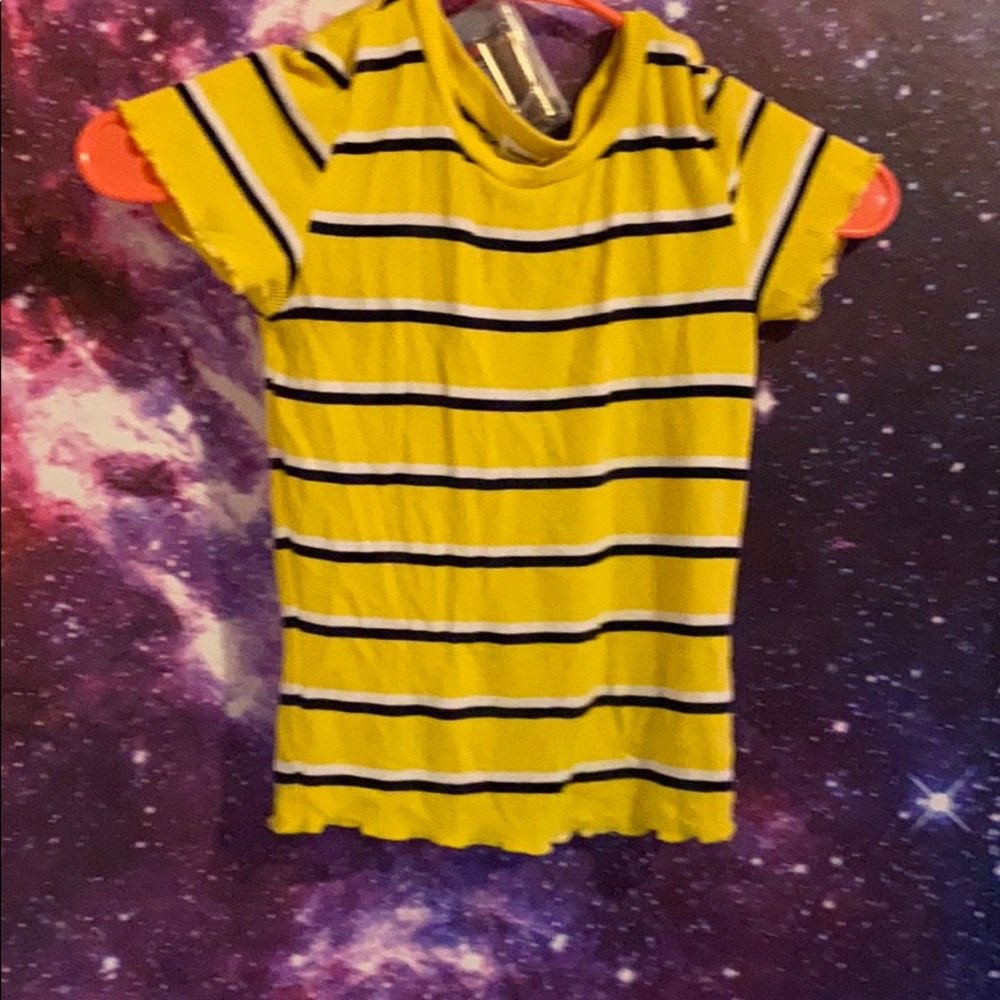 Garage yellow crop top